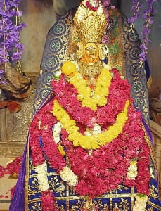 Bahucharaji Mata Temple inner sanctum view, Becharaji Gujarat